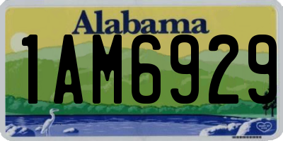AL license plate 1AM6929