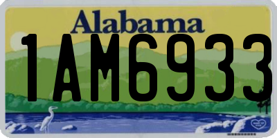 AL license plate 1AM6933
