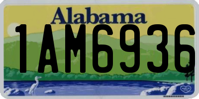 AL license plate 1AM6936