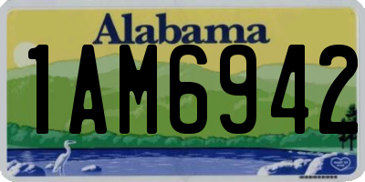 AL license plate 1AM6942