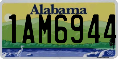 AL license plate 1AM6944