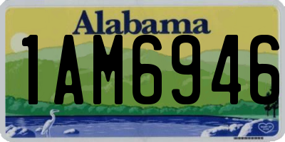 AL license plate 1AM6946