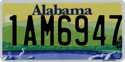 AL license plate 1AM6947