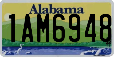 AL license plate 1AM6948
