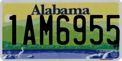 AL license plate 1AM6955