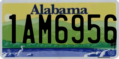 AL license plate 1AM6956