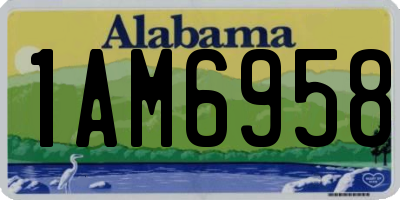 AL license plate 1AM6958