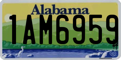 AL license plate 1AM6959