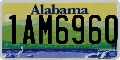 AL license plate 1AM6960