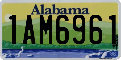 AL license plate 1AM6961