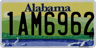 AL license plate 1AM6962