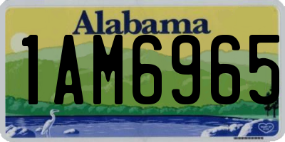 AL license plate 1AM6965