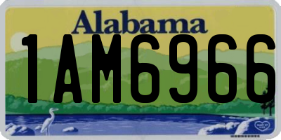 AL license plate 1AM6966