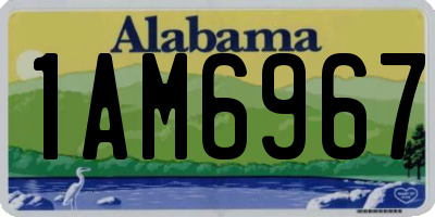 AL license plate 1AM6967
