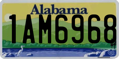 AL license plate 1AM6968