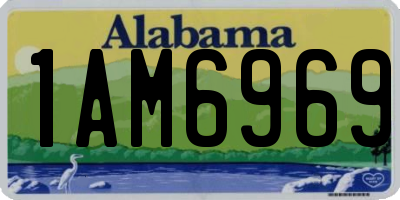AL license plate 1AM6969