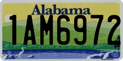 AL license plate 1AM6972