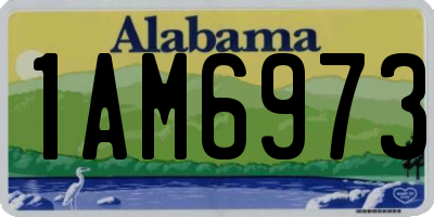 AL license plate 1AM6973