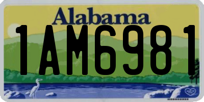 AL license plate 1AM6981