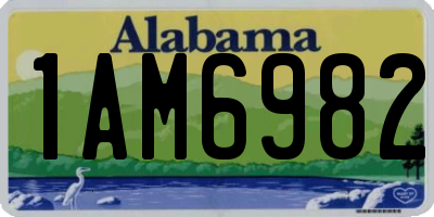 AL license plate 1AM6982