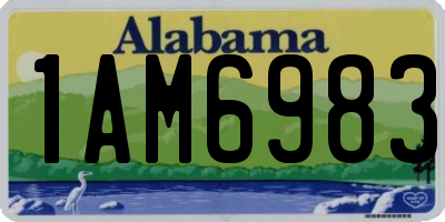 AL license plate 1AM6983