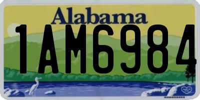 AL license plate 1AM6984