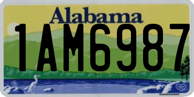 AL license plate 1AM6987