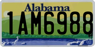 AL license plate 1AM6988