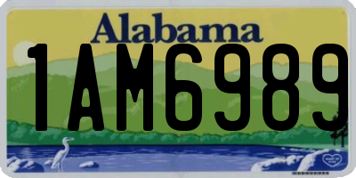 AL license plate 1AM6989