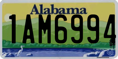 AL license plate 1AM6994