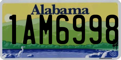 AL license plate 1AM6998