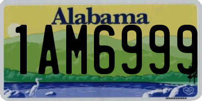 AL license plate 1AM6999