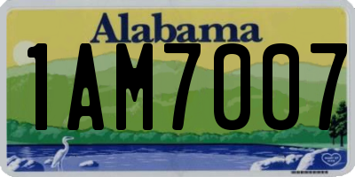 AL license plate 1AM7007