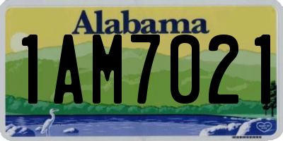 AL license plate 1AM7021