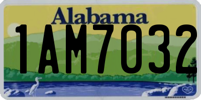 AL license plate 1AM7032
