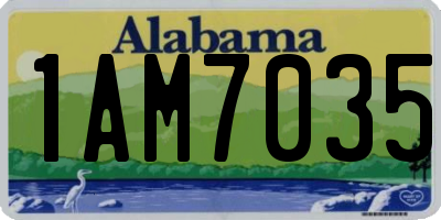 AL license plate 1AM7035