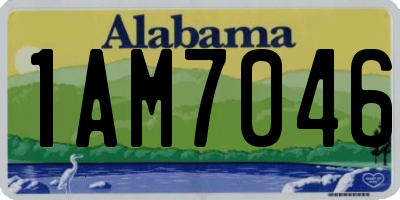 AL license plate 1AM7046