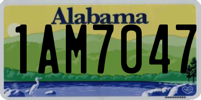 AL license plate 1AM7047