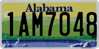 AL license plate 1AM7048