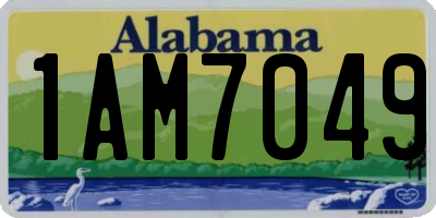 AL license plate 1AM7049