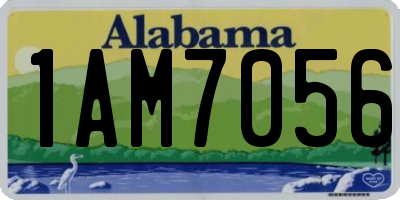 AL license plate 1AM7056