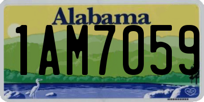 AL license plate 1AM7059