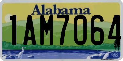 AL license plate 1AM7064