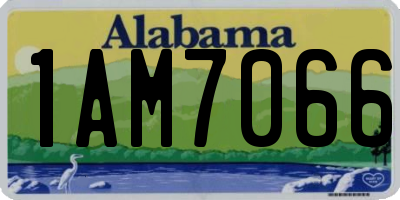 AL license plate 1AM7066
