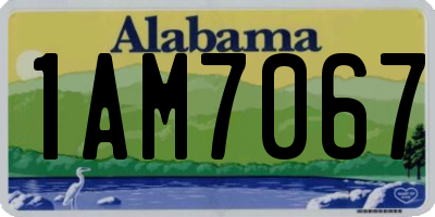 AL license plate 1AM7067