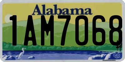 AL license plate 1AM7068