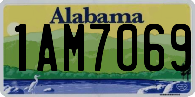 AL license plate 1AM7069