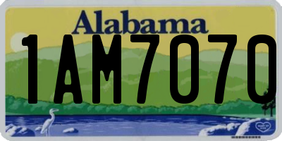AL license plate 1AM7070