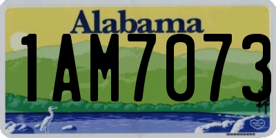 AL license plate 1AM7073