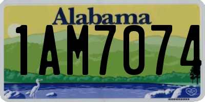 AL license plate 1AM7074